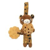 Les DEGLINGOS - Pluche dier Carillon SPECULOS DE TIGRE – bruin – speelgoed voor baby's – cadeau-idee – vanaf de geboorte – 19 cm