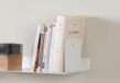TEEbooks – 2 Onzichtbare Zwevende Wandplanken 12 cm | Minimalistisch Design | Kleine Boekenplanken | Wandbibliotheek | Made in Italy | Wit | Hoogwaardig Staal | Eenvoudige Wandmontage