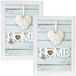 Zep - 2x Cadre photo en bois - Blanc vintage - 10 x 15 cm