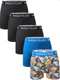 MONTCHO Heren Boxershorts - 5-pack - Dazzle Print Series B - Maat XL
