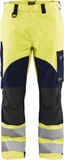 Blåkläder Multinorm werkbroek Inherent 1588-1512 - High Vis Geel/Marineblauw - C60