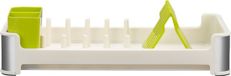 EKO Étagère égouttoir Blanc Plastique INOX