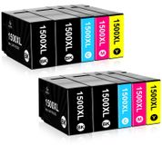 Cartouches d'encre Compatible avec Canon 1500XL - 4 Noir, 2 Cyan, 2 Magenta, 2 Jaune