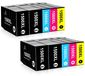 Cartouches d'encre Compatible avec Canon 1500XL - 4 Noir, 2 Cyan, 2 Magenta, 2 Jaune