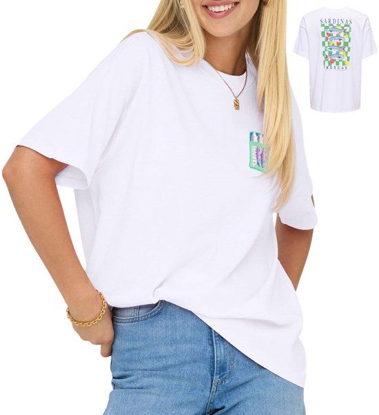 Only Vivvi Life Shirt Dames - Maat S