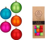 Inge-glas Inge Christmas Mini kerstballen - 32x stuks - gekleurd - kunststof - 3 cm