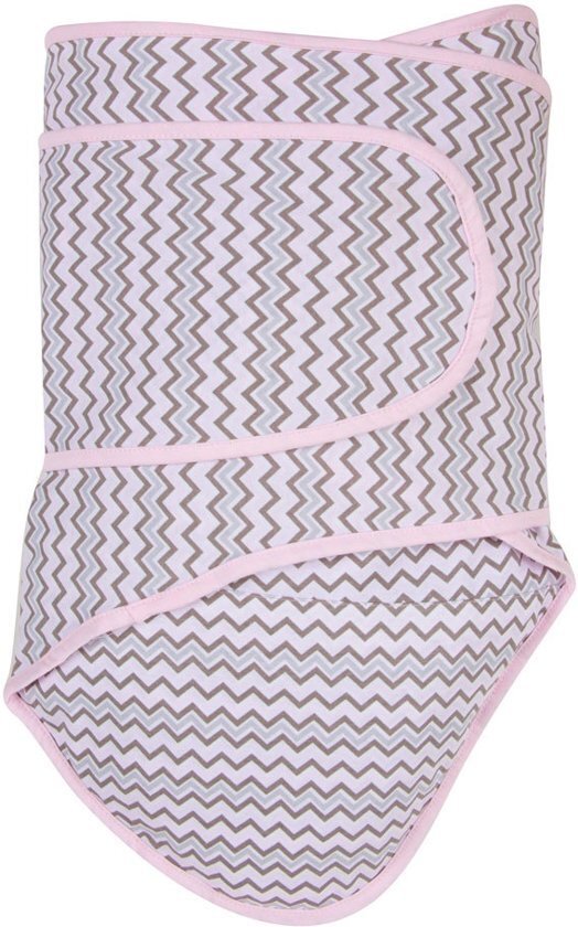 Miracle Blanket - Inbakerdoek - Roze chevron