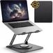 Villux Support d'ordinateur portable ergonomique - Réglable - Gris foncé