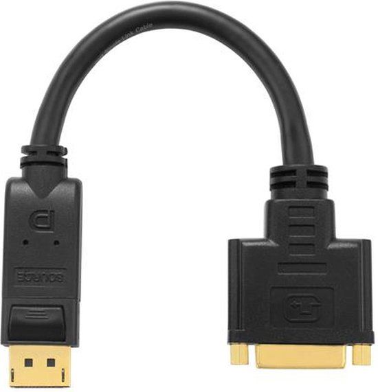 PureLink PI170 video kabel adapter 0,1 m DisplayPort DVI-D Zwart