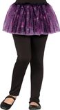FIESTAS GUIRCA Zwarte tutu met paarse spinnen (30 cm) – kinderaccessoires voor Halloween en piratenfeestjes – ideaal voor jongens en meisjes – violet