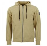 Peak Mountain Katoenen sweatshirt met volledige rits French Terry Beige L