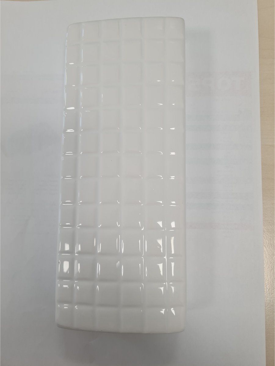 Gerim Luchtbevochtiger/waterverdamper radiator - wit - aardewerk - L8 x H20 cm