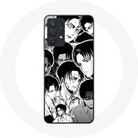 Maniacase Samsung Galaxy A32 5G Aanval van de Titanen Manga Levi Ackerman