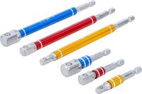 BGS Adapterset voor boormachines - gekleurd - 6 delig