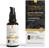 Mineaderm Advanced Brightening Vitamin C Serum with 10% Ascorbic Acid and Ferulic Acid – Antioxidant Facial Serum for Radiant Complexion Moisturizer against Skin Imperfections - 30ml