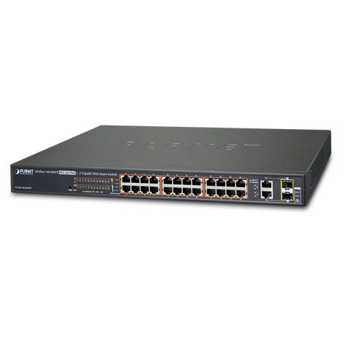 Planet FGSW-2624HPS - Netwerk switch - Zwart