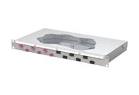 METZ CONNECT 1504577506-F patch paneel 1U OM4 LCD Grijs