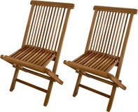 AXI Mina Teak Tuinstoelen – Set van 2 – Opklapbare Teakhouten Tuinstoelen voor Buiten