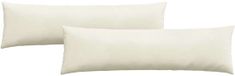 vidaXL Zitkussens 2 stuks Crème 145 x 40 cm Corduroy stof