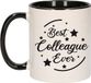 Bellatio Decorations Shoppartners Bv Best colleague ever koffiemok - thee beker - 300 ml - wit met zwart