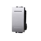 Eendelige ETTROIT Eendelige schakelaar module 1P 16A 250V zilver compatibel met BTICINO Serie Living