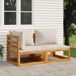 Maison Exclusive - Salon de jardin 2 pièces avec coussins en bois d'acacia massif