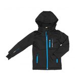 Peak Mountain Kinder softshell jas Ecanne zwart/blauw 8 jaar