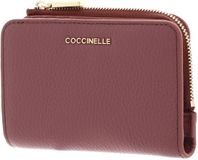 COCCINELLE Leren portemonnee Metallic Soft Wallet Winter Rose oud roze