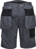Portwest PW3 Korte Werkbroek met holsterzakken PW345 - Grijs/Zwart - 34