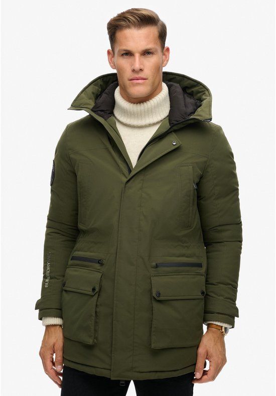 Superdry CITY PADDED PARKA JACKET Heren Jas - Maat S