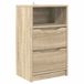 vidaXL Nachtkastje Sonoma Eiken 40 x 30 x 67 cm Bewerkt Hout