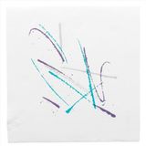 Garcia de Pou 2 x 50 servetten 40x40cm "Double Point" Wit, motief Art Volare