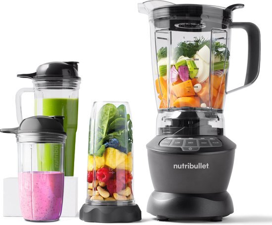 Magic Bullet Combo - 11-delig - 1200 Watt - Power Blender - Donker Grijs