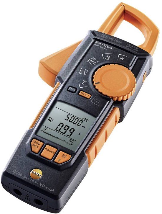 Testo 770-3 Stroomtang Digitaal CAT III 1000 V, CAT IV 600 V Weergave (counts): 6000