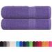 Frogn Serviettes 2 Pièces Violet 50x100 cm 360 g/m²