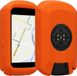 kwmobile fietscomputer GPS hoes geschikt voor Garmin Edge 850 / 550 hoesje - Beschermhoes voor fietsnavigatie - Siliconen cover - Oranje