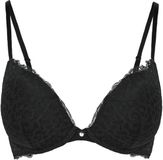 Hunkemöller Dames Lingerie Voorgevormde push-up beugel bh Marine - Zwart - maat E80