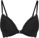 Hunkemöller Dames Lingerie Voorgevormde push-up beugel bh Marine - Zwart - maat E80