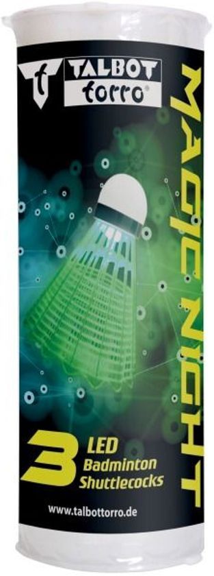 Panda - LED Badminton Shuttles Met Licht Glow in the Dark Set van 3 Shuttles