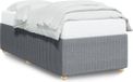 vidaXL Cadre de lit - Tissu - Gris clair - 100x200 cm
