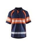 Blakläder Blåkläder 3338-1051 Poloshirt High Vis Klasse 1 Marineblauw/Oranje maat XXXL