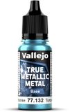 Vallejo Hobbyverf Acrylverf - 77132 True Metallic Metal - Base - Hydra Turkoois - Acryl - Verf flesje - 1x 18 ml