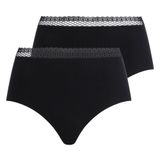Chantelle Slip Taillen Slip Cozy Chic 2P Set van 2 Zwart Dames S