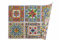 Villa d'Este Home Tivoli Set van 6 placemats, rechthoekig, dubbelzijdig