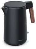 Arendo Bouilloire Wood Style CORE, 1,5 litre, 2200 W, noire