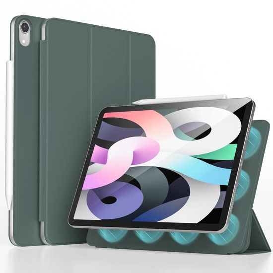 imoshion Tablet Hoes - Geschikt voor Apple iPad 11 2025 A16 / iPad 10e generatie (2022) 10.9 inch - Magnetic Bookcase - Donkergroen