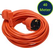 Enzo ORNO Verlengsnoer 40 meter - Oranje - 3x1,5qmm
