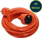 Enzo ORNO Verlengsnoer 40 meter - Oranje - 3x1,5qmm