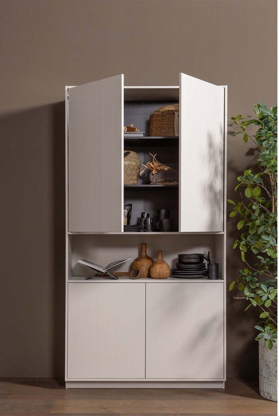 WOOOD Finca Opbergkast - Grenenhout - Mist - 210x110x40