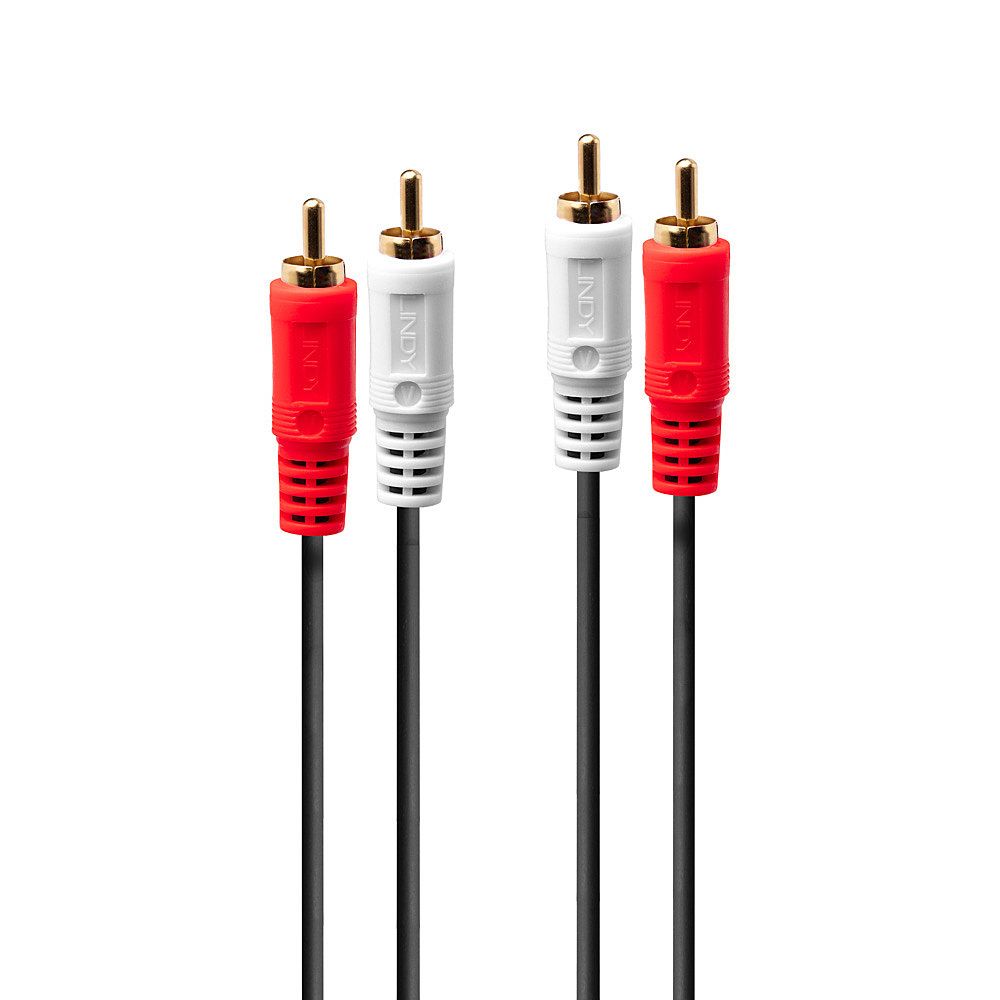 LINDY 35663 - Audio kabel - 5 m - Zwart, Wit, Rood